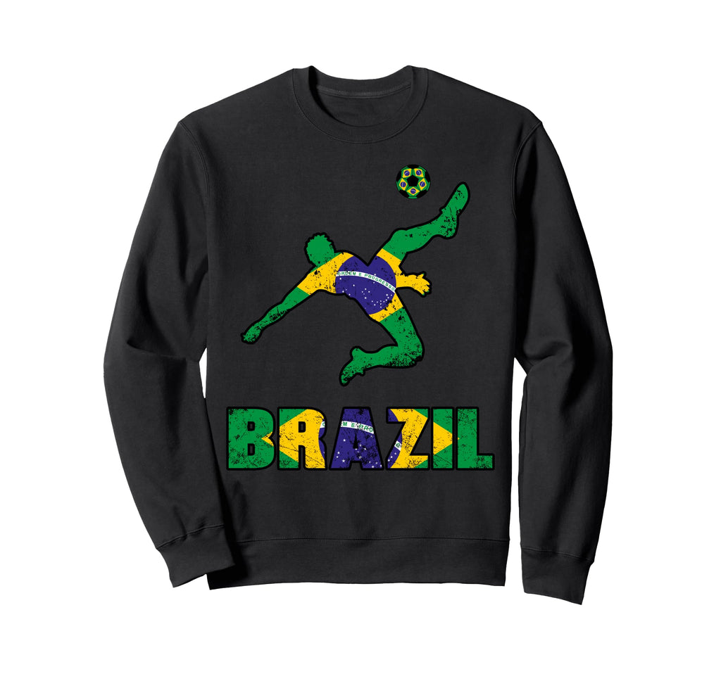 Brazil Football Game Player Soccer Fan Sweatshirt - Graphic Print Unisex - T-Shirt, Sweatshirt, Hoodie