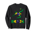 Brazil Football Game Player Soccer Fan Sweatshirt - Graphic Print Unisex - T-Shirt, Sweatshirt, Hoodie