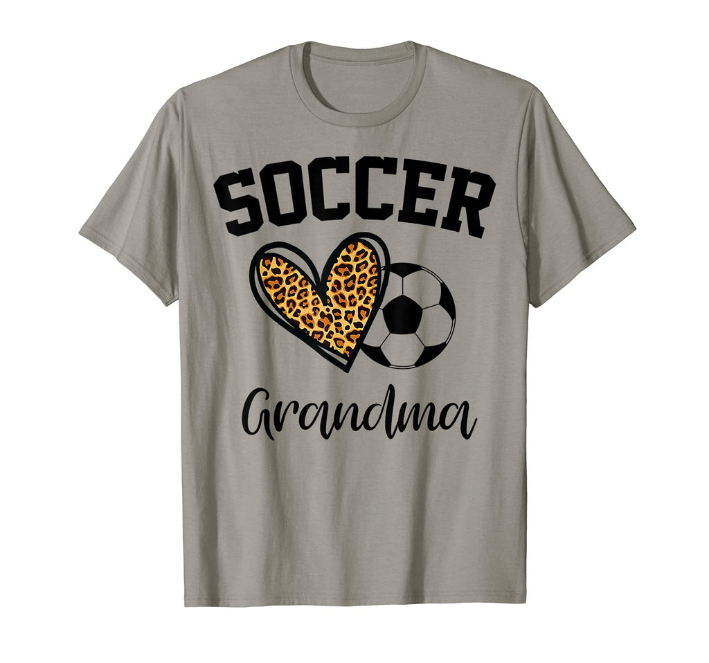 Soccer Grandma Leopard Heart Funny T-Shirt - Novelty Apparel for Adults - T-Shirt, Sweatshirt, Hoodie