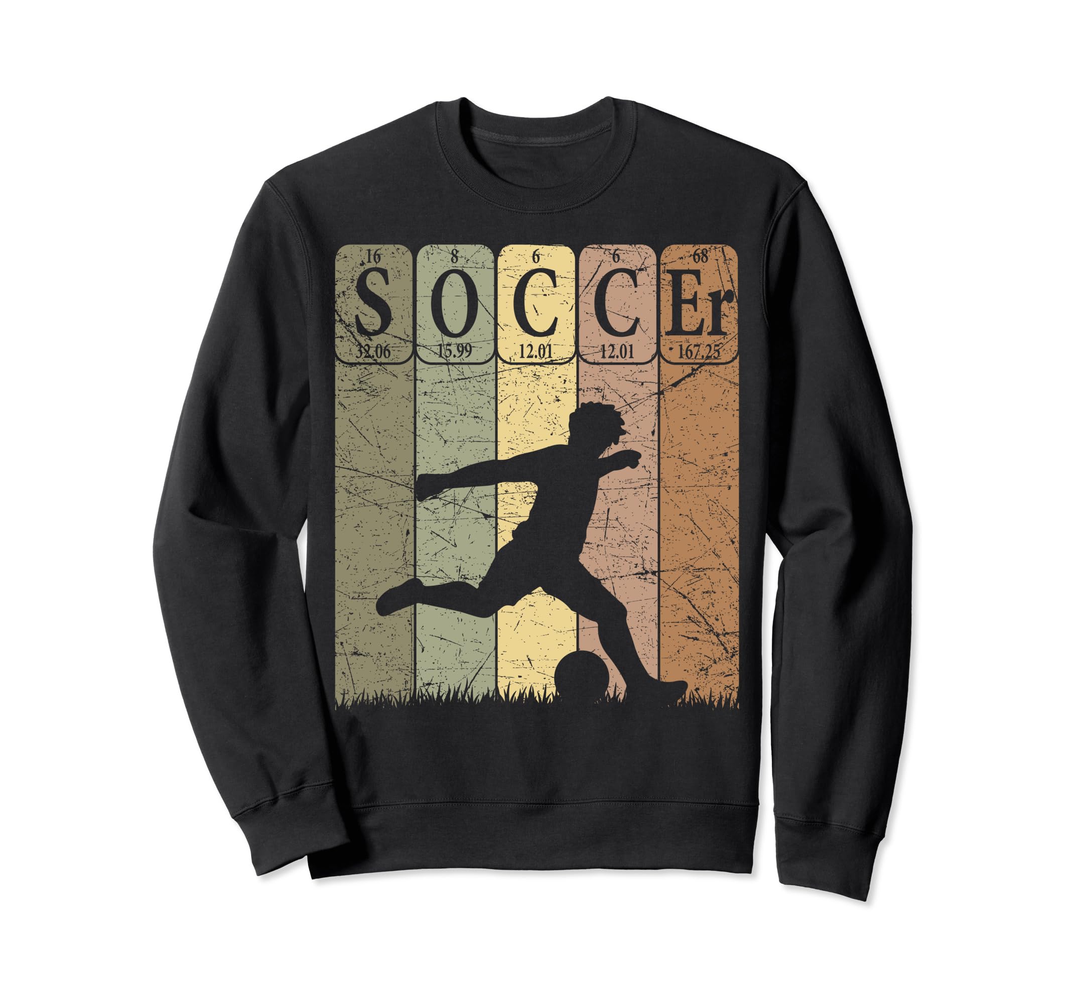 Soccer Periodic Table Elements Sweatshirt - Aesthetic Graphic for Adults - T-Shirt, Sweatshirt, Hoodie