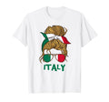 Italy Flag Messy Bun Sunglasses Italian T-Shirt - Minimalist Print Unisex - T-Shirt, Sweatshirt, Hoodie