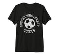 Koochiching County Soccer Distressed T-Shirt - Trendy Graphic Men Women - T-Shirt, Sweatshirt, Hoodie