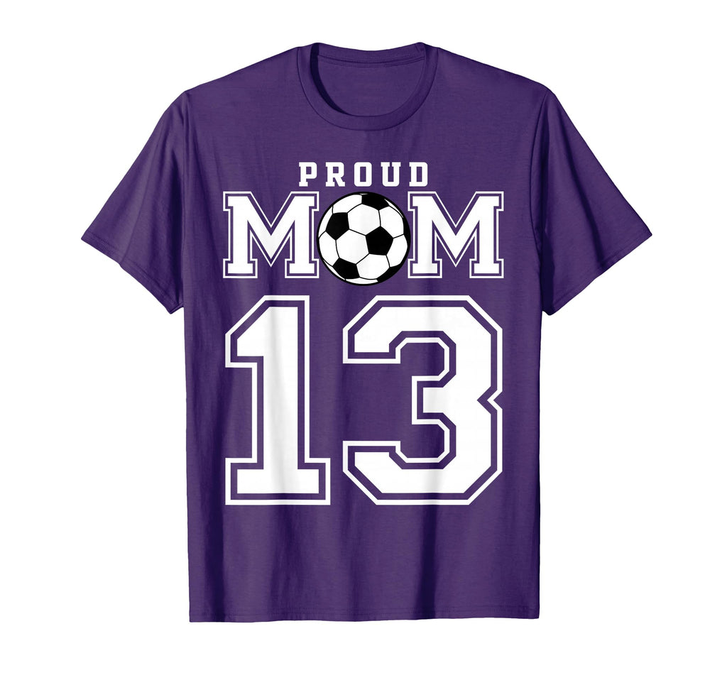 Number 13 Custom Proud Soccer Futbol T-Shirt - Minimalist Print for Adults - T-Shirt, Sweatshirt, Hoodie