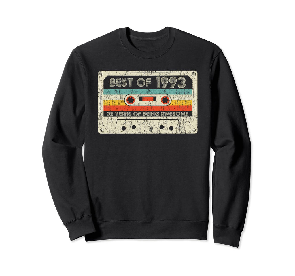 Best 1993 1993 Birthday Cassette Tape Sweatshirt - Trendy Graphic Men Women - T-Shirt, Sweatshirt, Hoodie