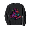 Vaporwave Sphinx Headphones Sweatshirt - Novelty Apparel Men Women - T-Shirt, Sweatshirt, Hoodie