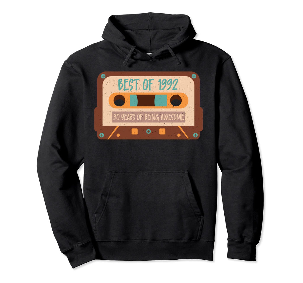 30Th Birthday Best 1992 Cassette Tape Hoodie - Custom Art Print for Adults - T-Shirt, Sweatshirt, Hoodie