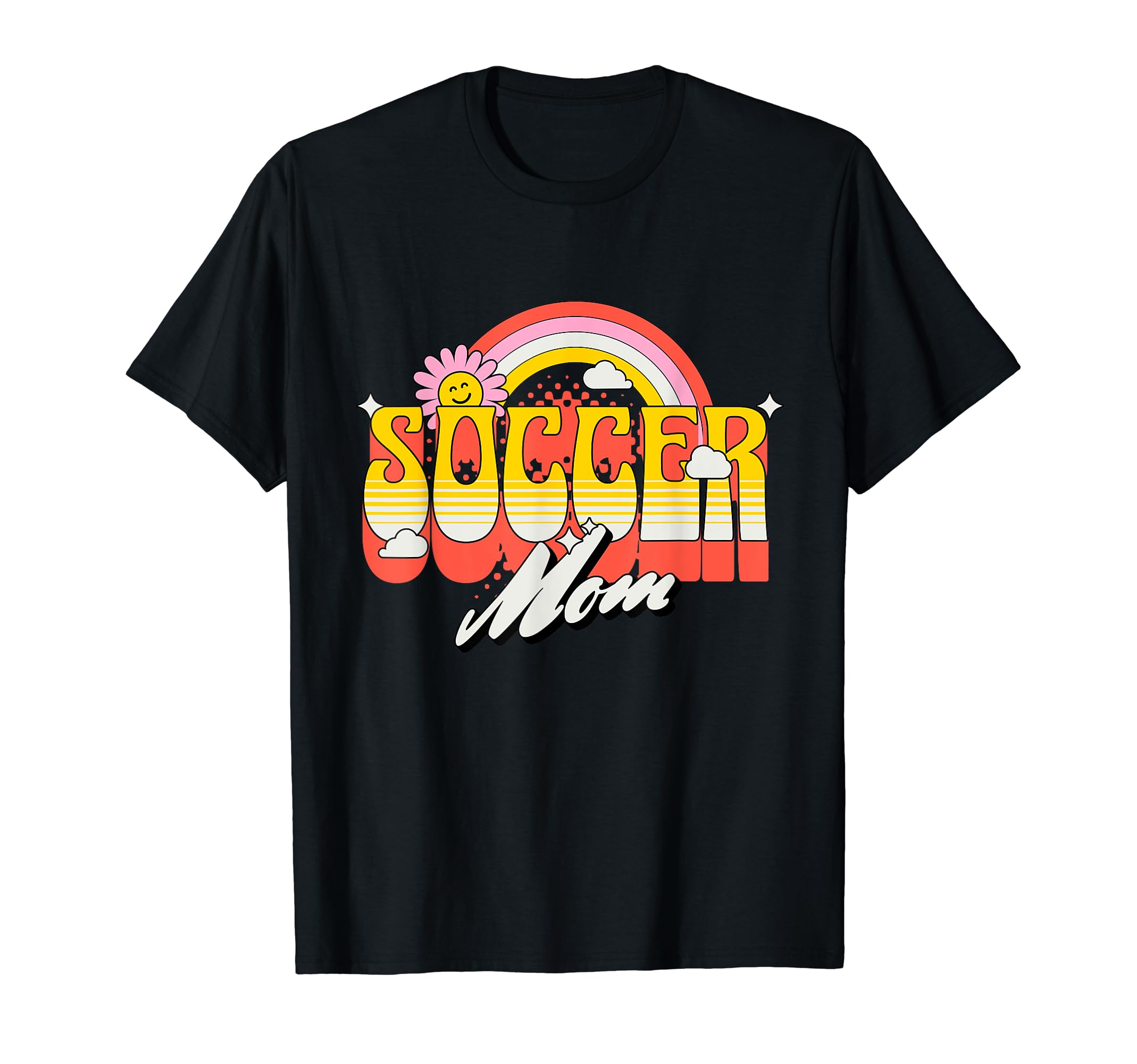 Soccer Mom Groovy Soccer Fan T-Shirt - Graphic Print Men Women - T-Shirt, Sweatshirt, Hoodie