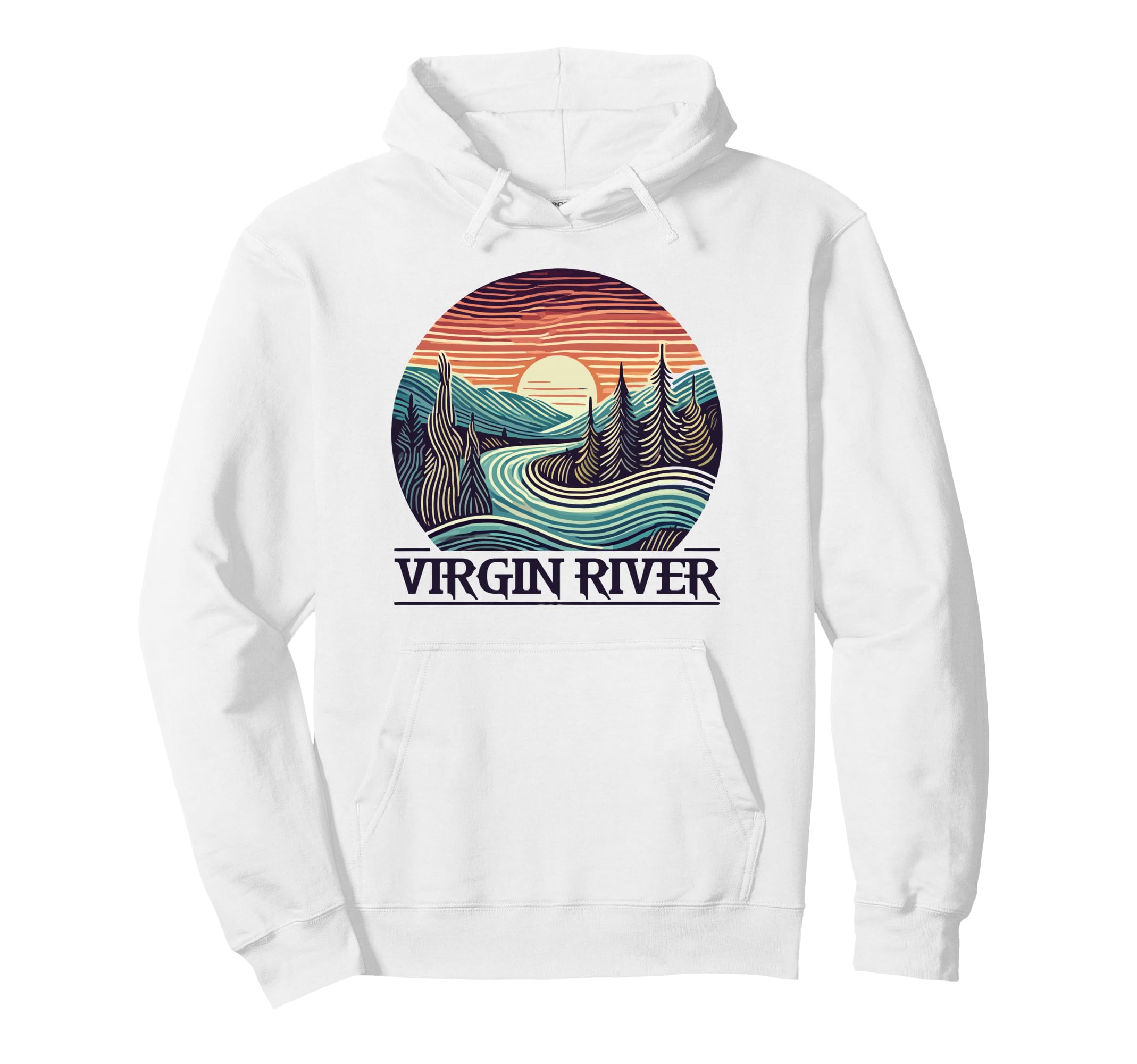 Virgin River Minimalist River Virgin Hoodie - Novelty Apparel Men Women - T-Shirt, Sweatshirt, Hoodie