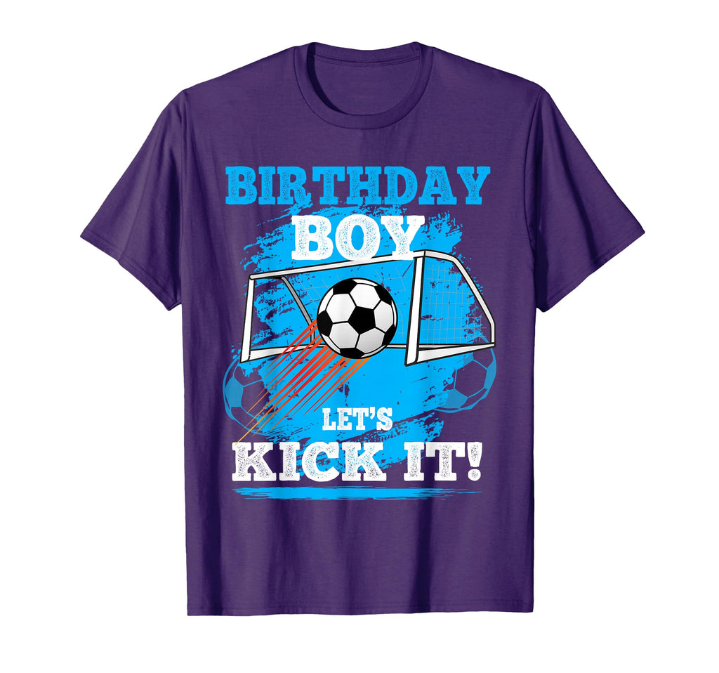 Soccer Birthday Lets Kick It Soccer T-Shirt - Trendy Graphic Men Women - T-Shirt, Sweatshirt, Hoodie