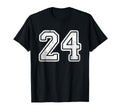 Sport Team Number 24 T-Shirt - Novelty Apparel Men Women - T-Shirt, Sweatshirt, Hoodie
