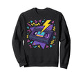 80S Lightning Pop Art Vibes Sweatshirt - Streetwear Style for Adults - T-Shirt, Sweatshirt, Hoodie