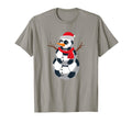 Soccer Player Snowman Soccer Balls T-Shirt - Casual Everyday Wear Unisex - T-Shirt, Sweatshirt, Hoodie