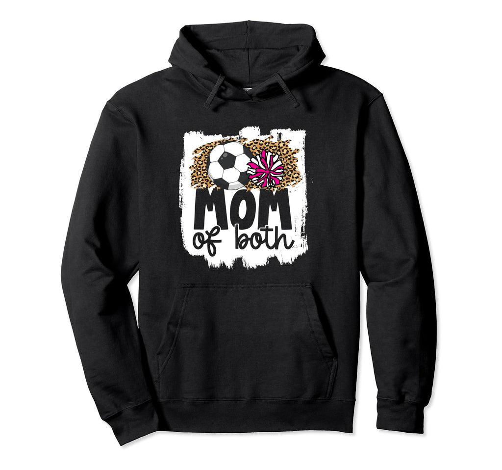 Cheer Soccer Mom Both Soccer And Cheer Hoodie - Trendy Graphic for Adults - T-Shirt, Sweatshirt, Hoodie