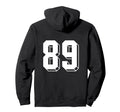 Number 89 Backside 80S 90S Team Jersey Hoodie - Graphic Print Unisex - T-Shirt, Sweatshirt, Hoodie