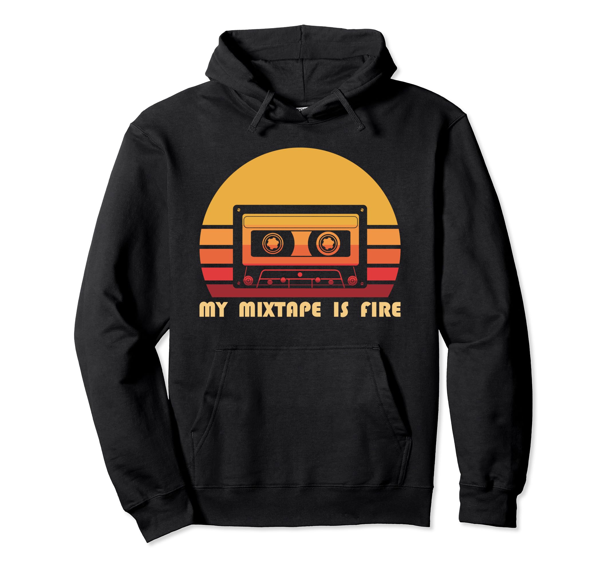 Cassette Seventies Mixtape Gift Hoodie - Graphic Print Men Women - T-Shirt, Sweatshirt, Hoodie