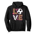 Love Soccer Leopard Soccer Teen Hoodie - Streetwear Style Unisex - T-Shirt, Sweatshirt, Hoodie