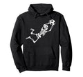 Funny Skeleton Soccer Lovers Spooky Hoodie - Custom Art Print for Adults - T-Shirt, Sweatshirt, Hoodie