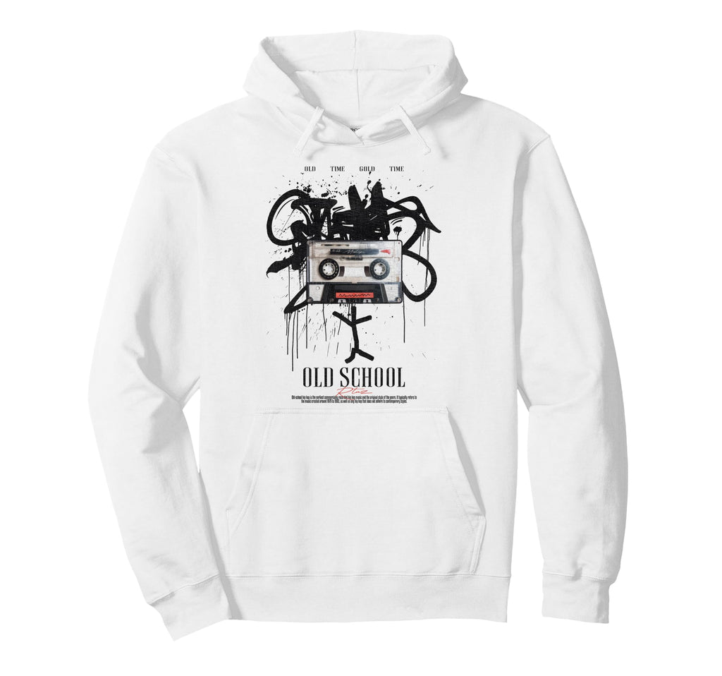 Old School Music Tape Mixtape Cassette Hoodie - Fun Novelty Design Unisex - T-Shirt, Sweatshirt, Hoodie