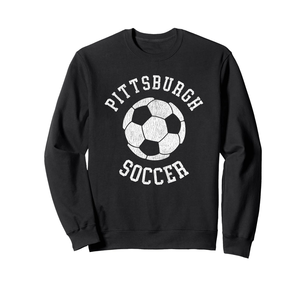 Pittsburgh Soccer Distressed 90S Sweatshirt - Custom Art Print for Adults - T-Shirt, Sweatshirt, Hoodie