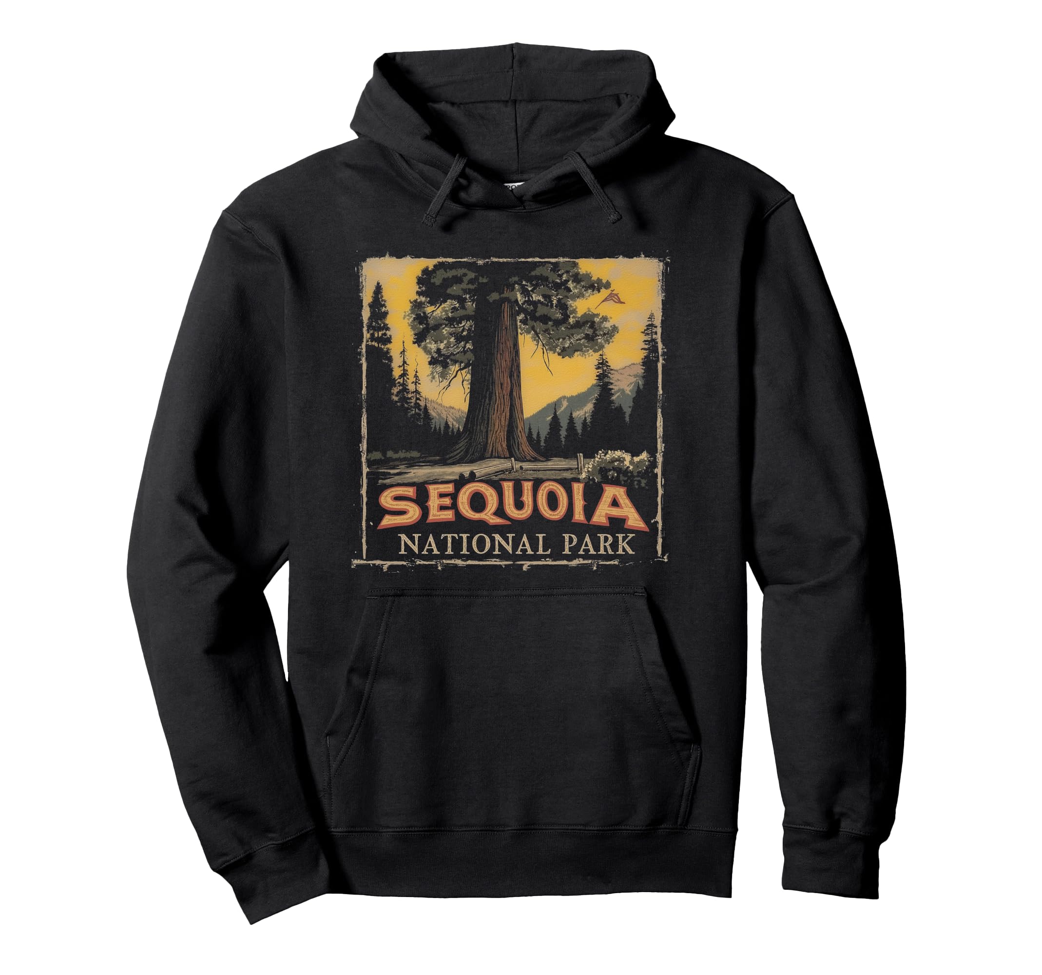 Sequoia Us National Park Hoodie - Custom Art Print Unisex - T-Shirt, Sweatshirt, Hoodie