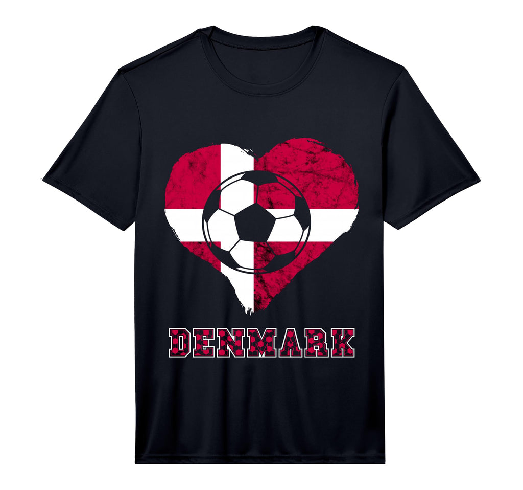 Denmark Heart Danish Soccer Team T-Shirt - Aesthetic Graphic Men Women - T-Shirt, Sweatshirt, Hoodie