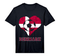 Denmark Heart Danish Soccer Team T-Shirt - Aesthetic Graphic Men Women - T-Shirt, Sweatshirt, Hoodie
