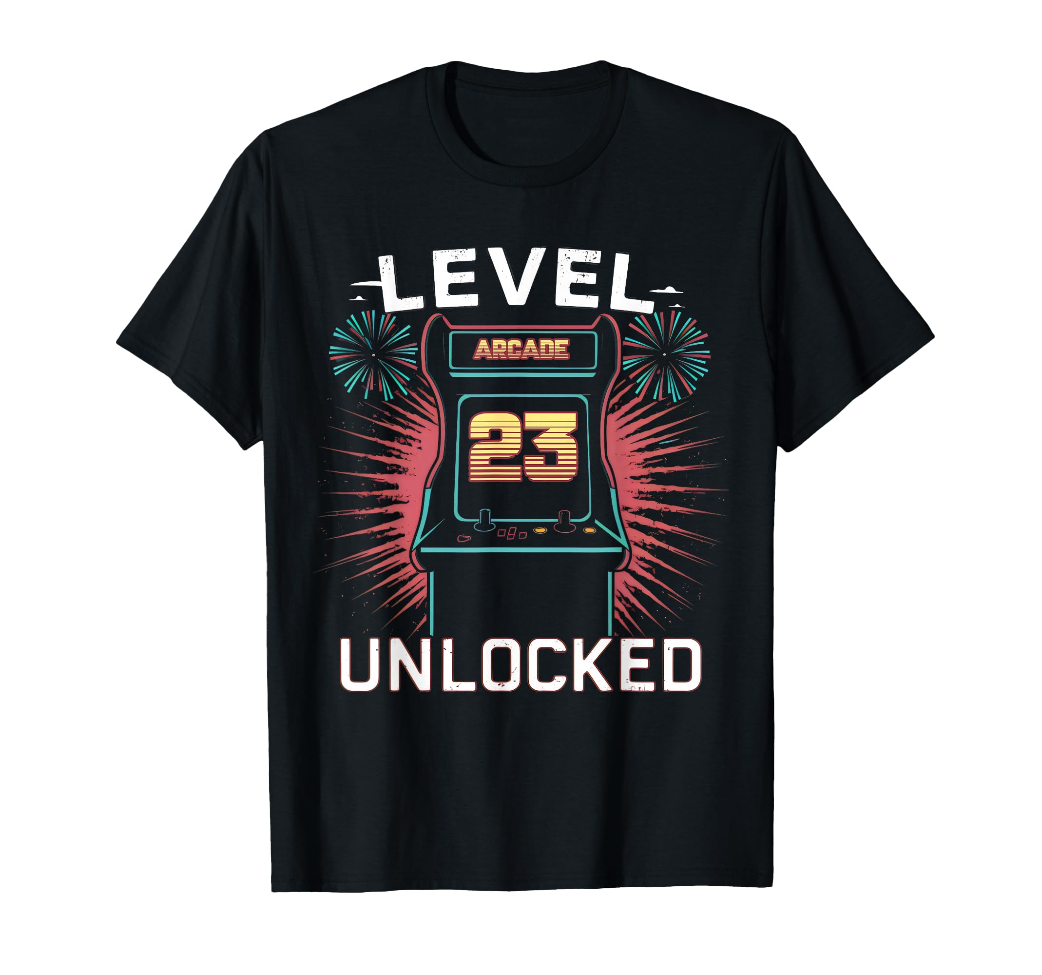 Level 23 Unlocked Video Game 23Th Birthday T-Shirt - Trendy Graphic Unisex - T-Shirt, Sweatshirt, Hoodie