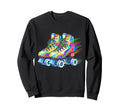 Roller Skate Roller Skating Colorful Sweatshirt - Novelty Apparel Unisex - T-Shirt, Sweatshirt, Hoodie