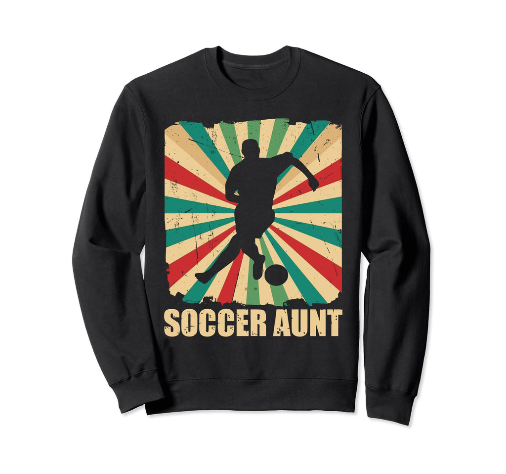 Soccer Aunt Proud Auntie Soccer Player Sweatshirt - Graphic Print Unisex - T-Shirt, Sweatshirt, Hoodie