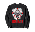 England Football Lion Soccer Fan Artwork Sweatshirt - Trendy Graphic Unisex - T-Shirt, Sweatshirt, Hoodie