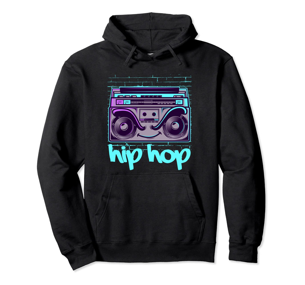 Hip Hop Cassette Recorder Rapper Music 90S Hoodie - Unique Graphic Unisex - T-Shirt, Sweatshirt, Hoodie