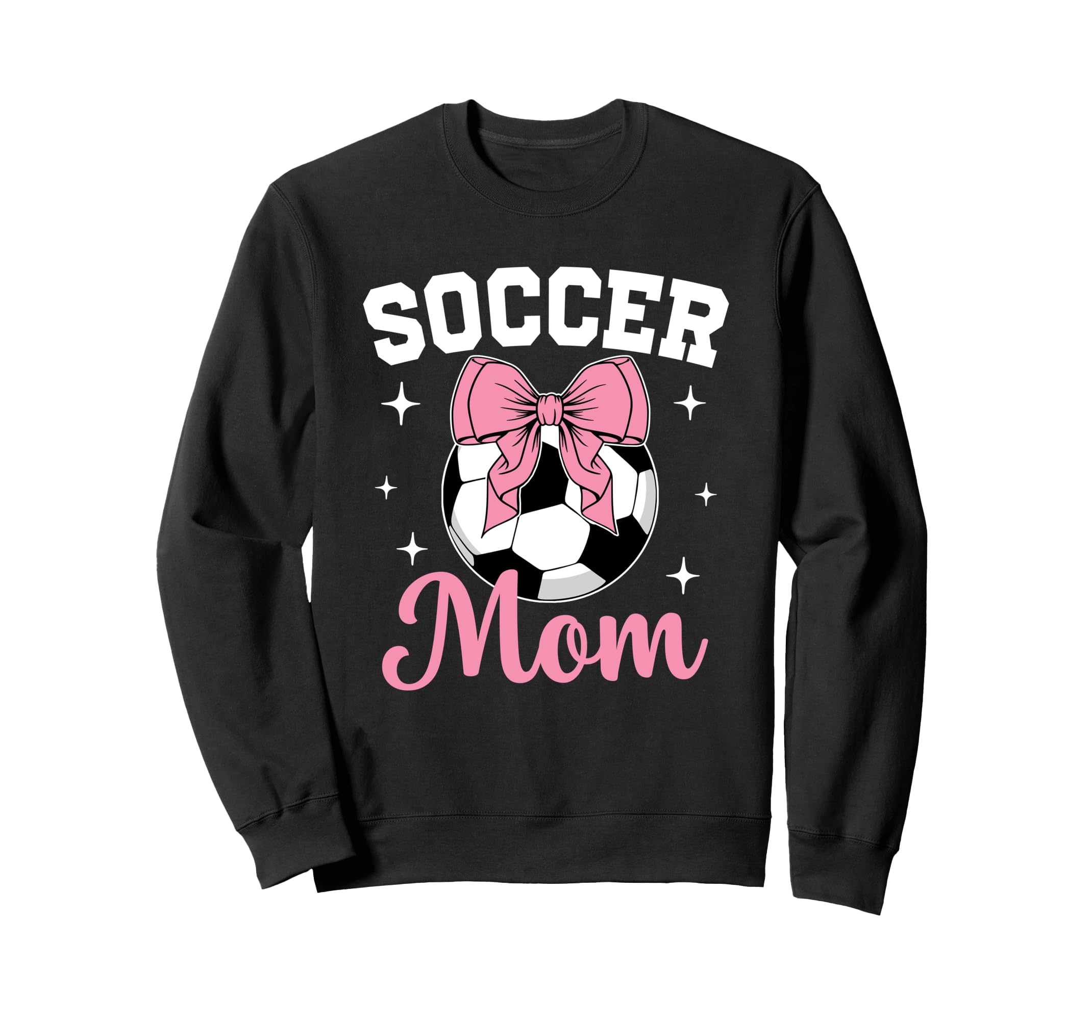 Soccer Mom Coquette Bow Soccer Sweatshirt - Minimalist Print for Adults - T-Shirt, Sweatshirt, Hoodie