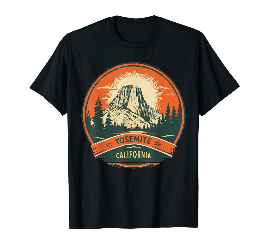 Yosemite National Park California Half T-Shirt - Trendy Graphic for Adults - T-Shirt, Sweatshirt, Hoodie