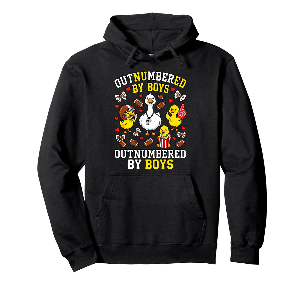 Outnumbered Ducklings Football Soccer Hoodie - Minimalist Print Unisex - T-Shirt, Sweatshirt, Hoodie