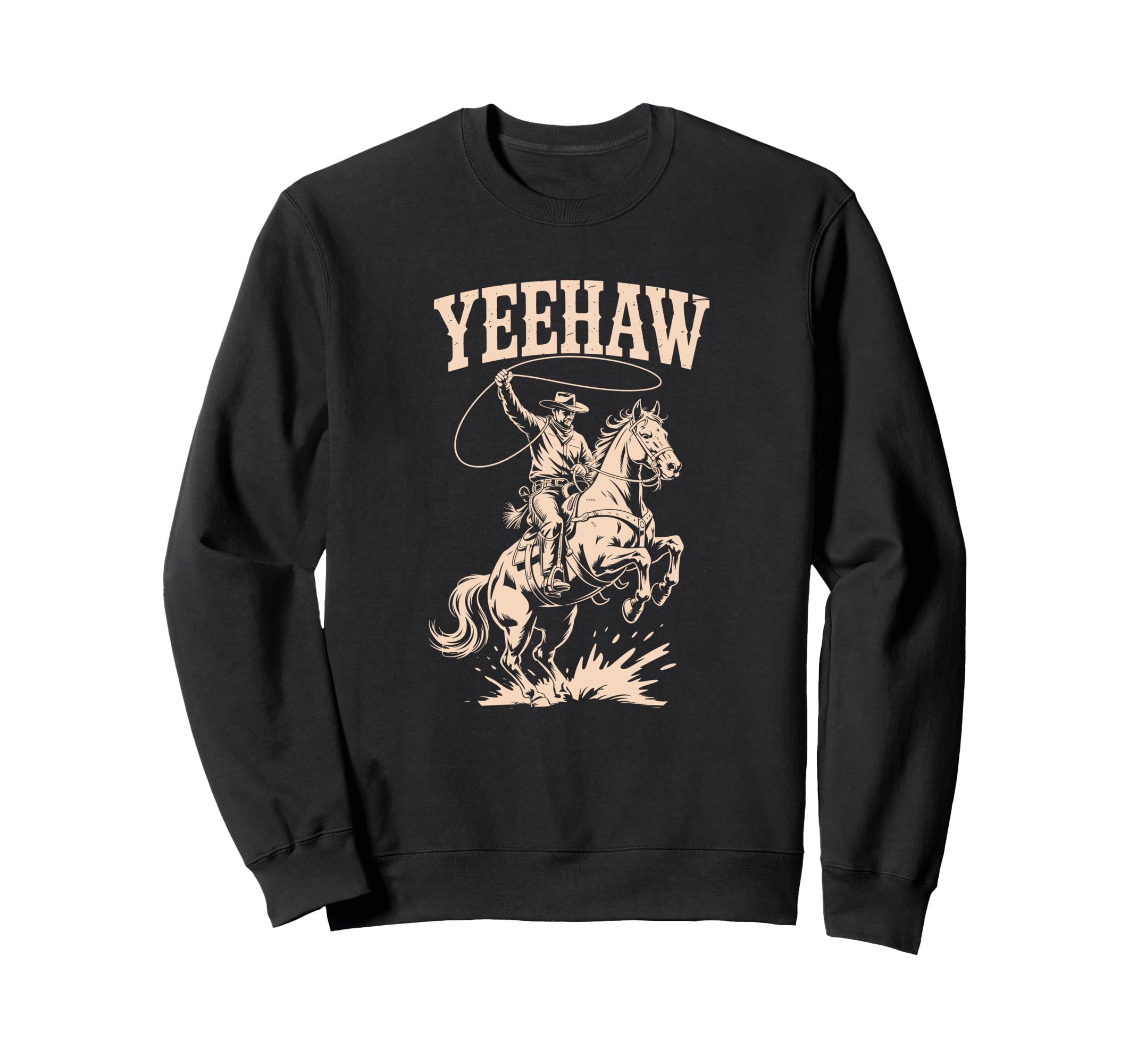 Yeehaw Rodeo Western Country Texas Sweatshirt - Minimalist Print Men Women - T-Shirt, Sweatshirt, Hoodie