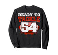 Football 54Th Birthday Player Tackle Sweatshirt - Novelty Apparel Unisex - T-Shirt, Sweatshirt, Hoodie