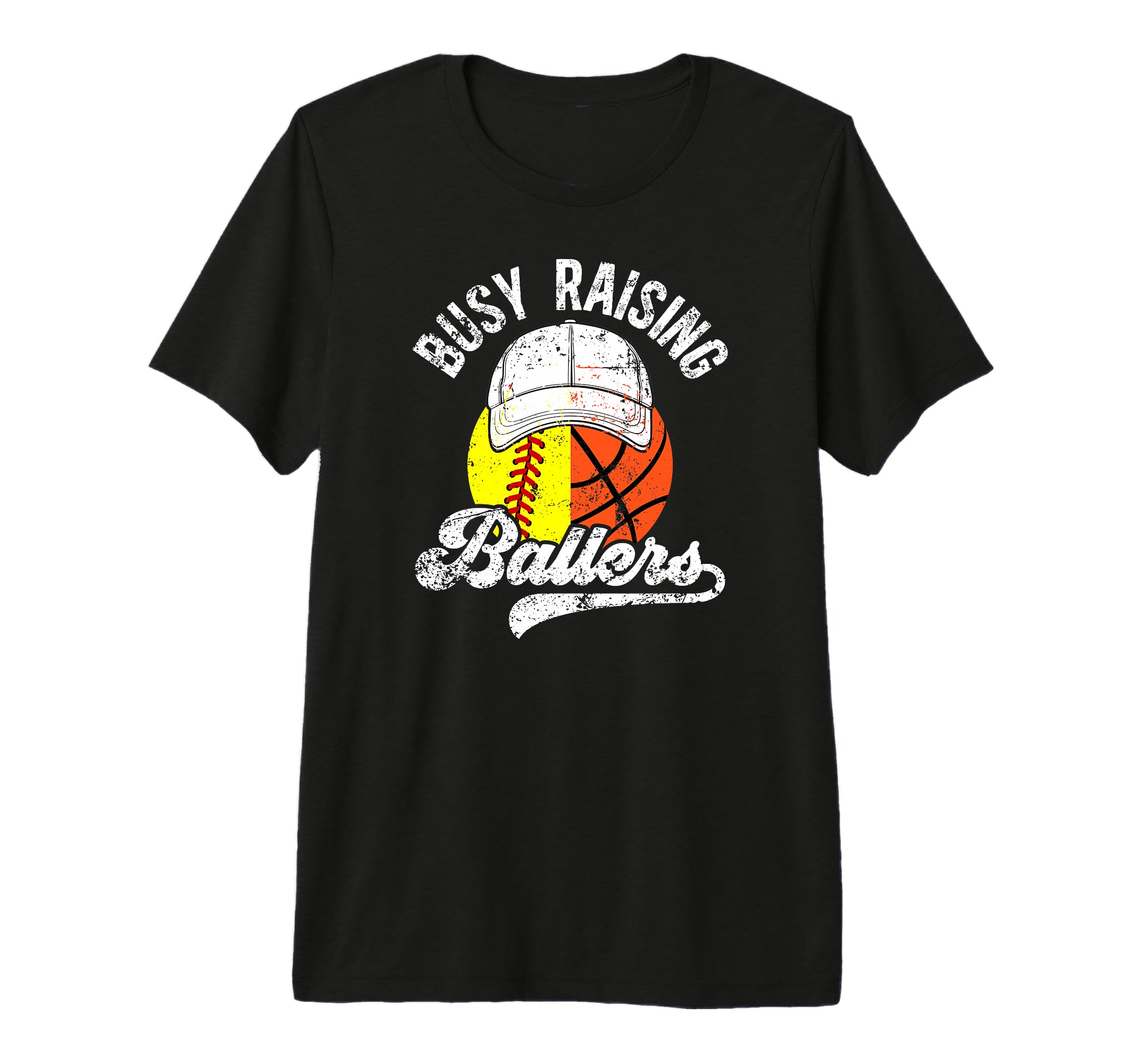 Mens Busy Raising Ballers T-Shirt - Aesthetic Graphic for Adults - T-Shirt, Sweatshirt, Hoodie