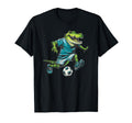 Alligator Soccer Player Crocodile T-Shirt - Minimalist Print Unisex - T-Shirt, Sweatshirt, Hoodie