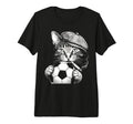 Flat Cap Smoking Feline Kitten Team Fans T-Shirt - Graphic Print Men Women - T-Shirt, Sweatshirt, Hoodie