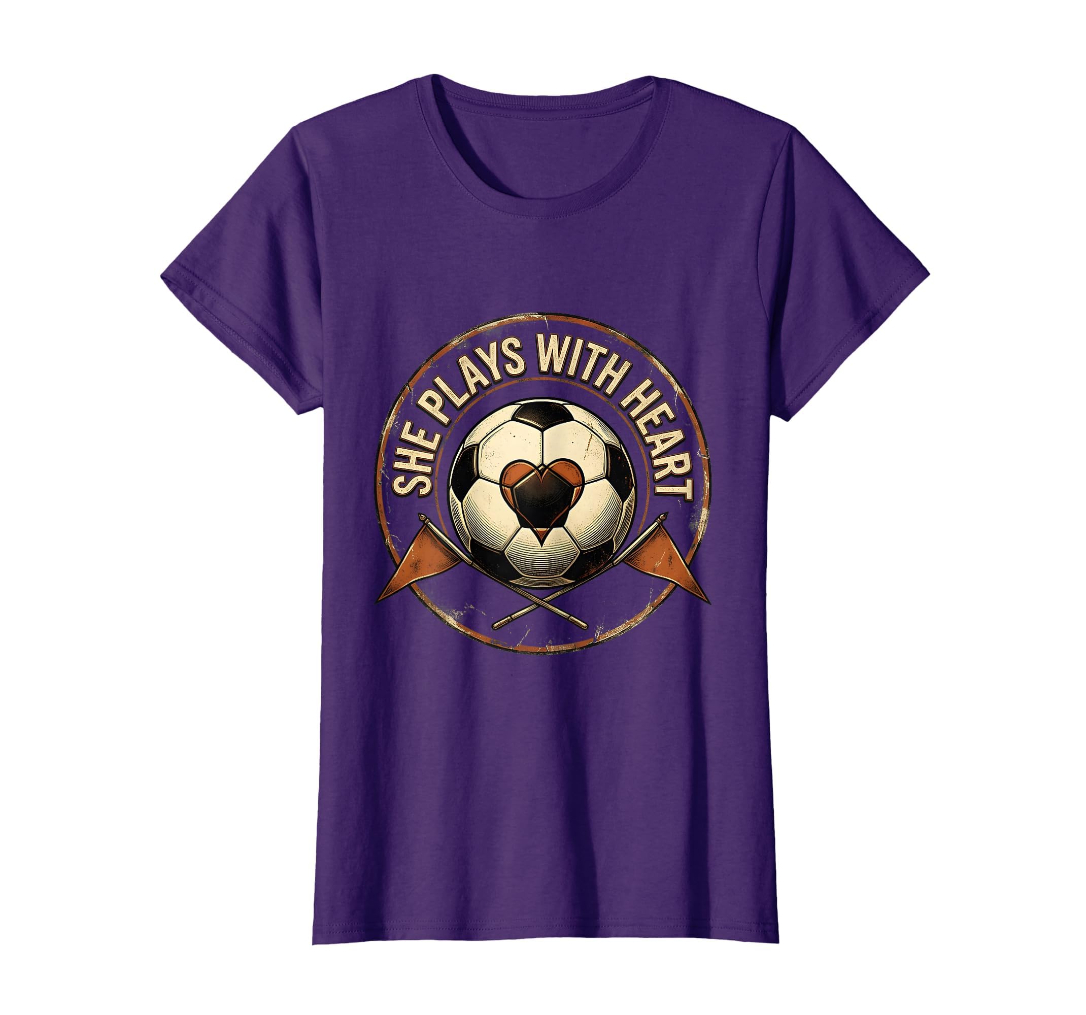She Plays Heart Soccer T-Shirt - Fun Novelty Design for Adults - T-Shirt, Sweatshirt, Hoodie