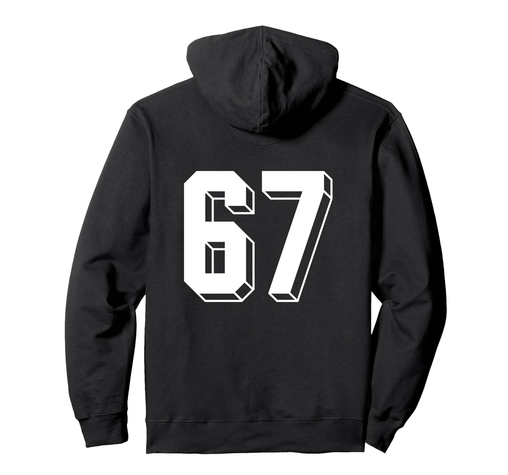 Number 67 Backside 80S 90S Team Jersey Hoodie - Novelty Apparel Men Women - T-Shirt, Sweatshirt, Hoodie