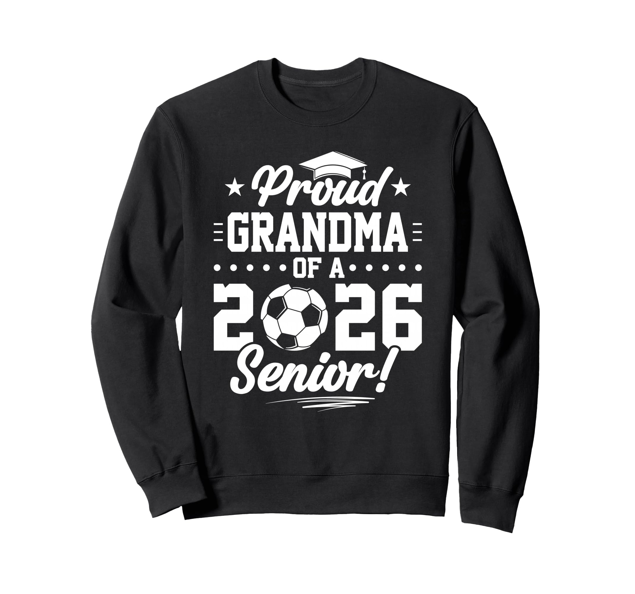 Proud Grandma 2026 Senior Soccer Sweatshirt - Minimalist Print Men Women - T-Shirt, Sweatshirt, Hoodie
