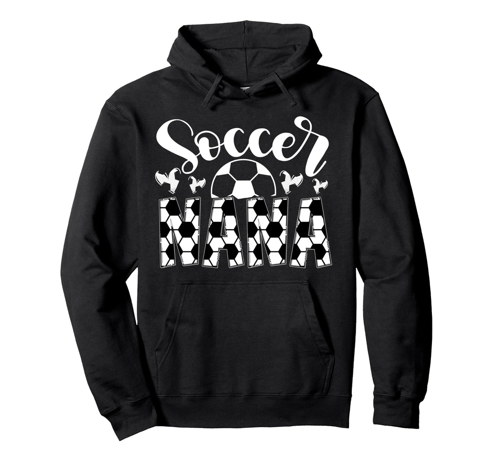 Soccer Nana Heart Grandma Nana Soccer Hoodie - Custom Art Print for Adults - T-Shirt, Sweatshirt, Hoodie