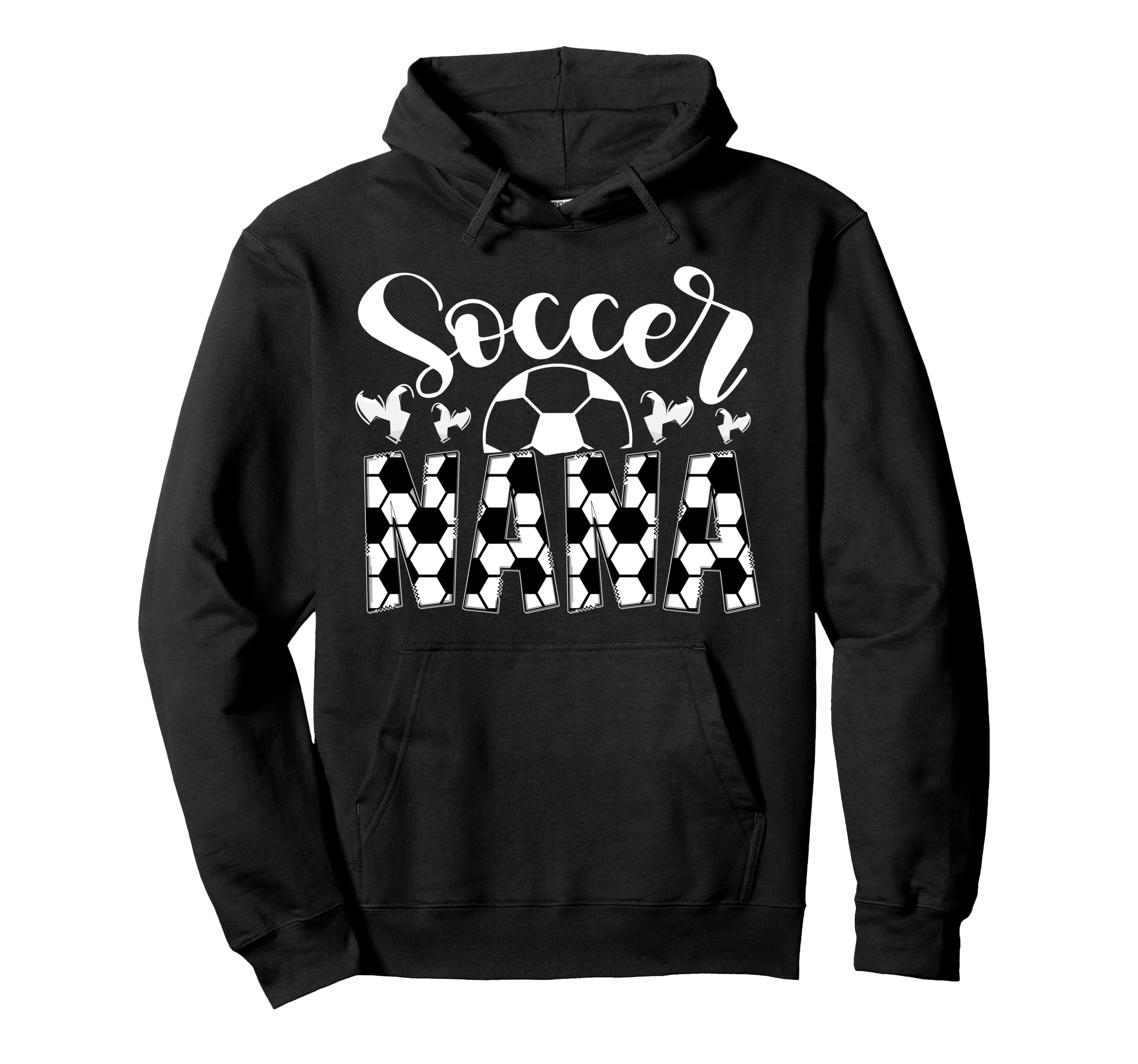 Soccer Nana Heart Grandma Nana Soccer Hoodie - Custom Art Print for Adults - T-Shirt, Sweatshirt, Hoodie