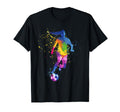Colorful Funny Soccer Player Fan Dad T-Shirt - Aesthetic Graphic Unisex - T-Shirt, Sweatshirt, Hoodie