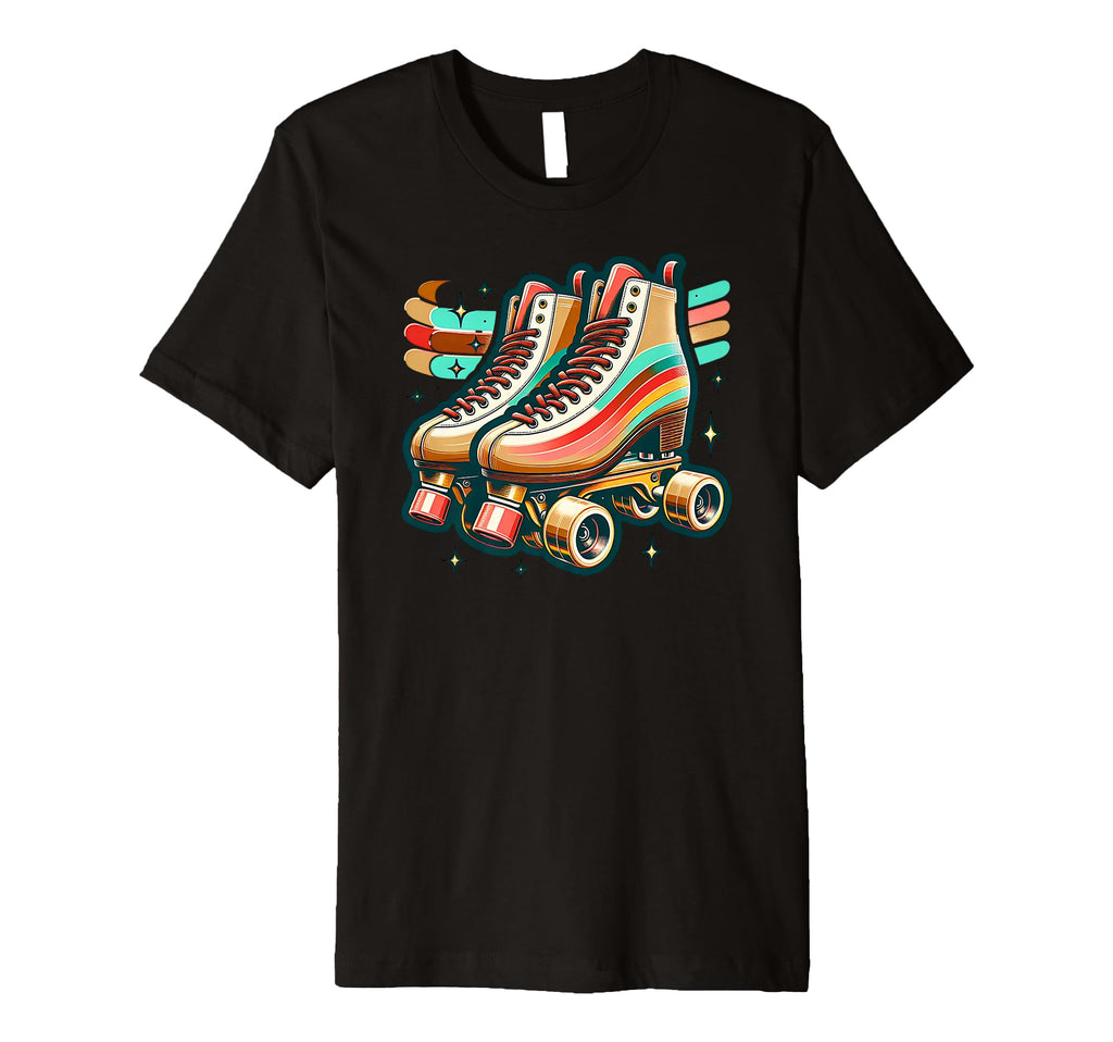 Roller Skates 70S Quad Skating Lovers T-Shirt - Minimalist Print Unisex - T-Shirt, Sweatshirt, Hoodie