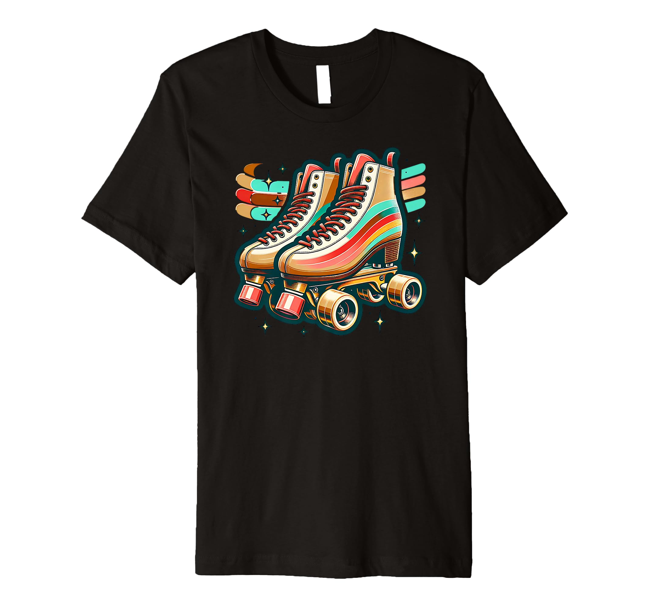 Roller Skates 70S Quad Skating Lovers T-Shirt - Minimalist Print Unisex - T-Shirt, Sweatshirt, Hoodie