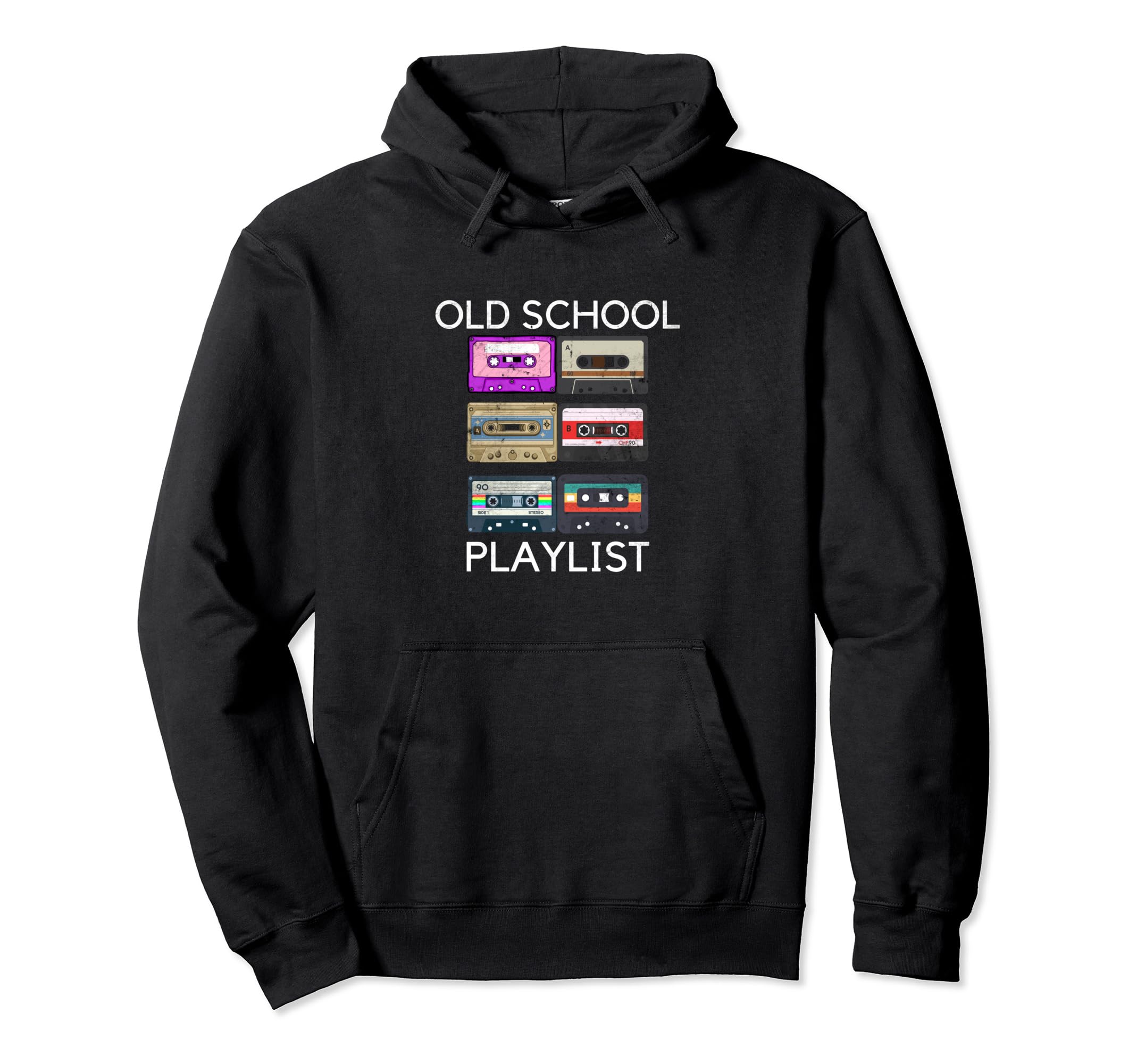 Music Playlist Cassette Tape Grandpa Hoodie - Novelty Apparel Unisex - T-Shirt, Sweatshirt, Hoodie