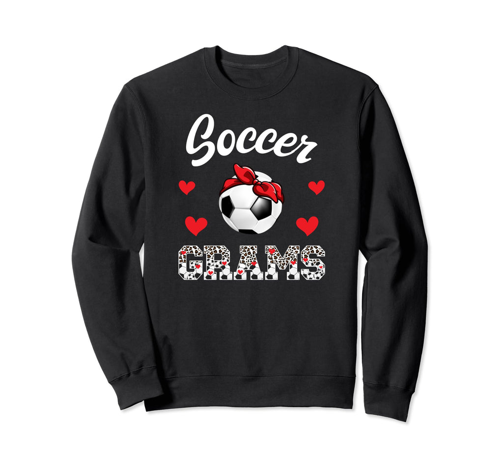 Soccer Grams Leopard Grandma Grams Sweatshirt - Graphic Print for Adults - T-Shirt, Sweatshirt, Hoodie