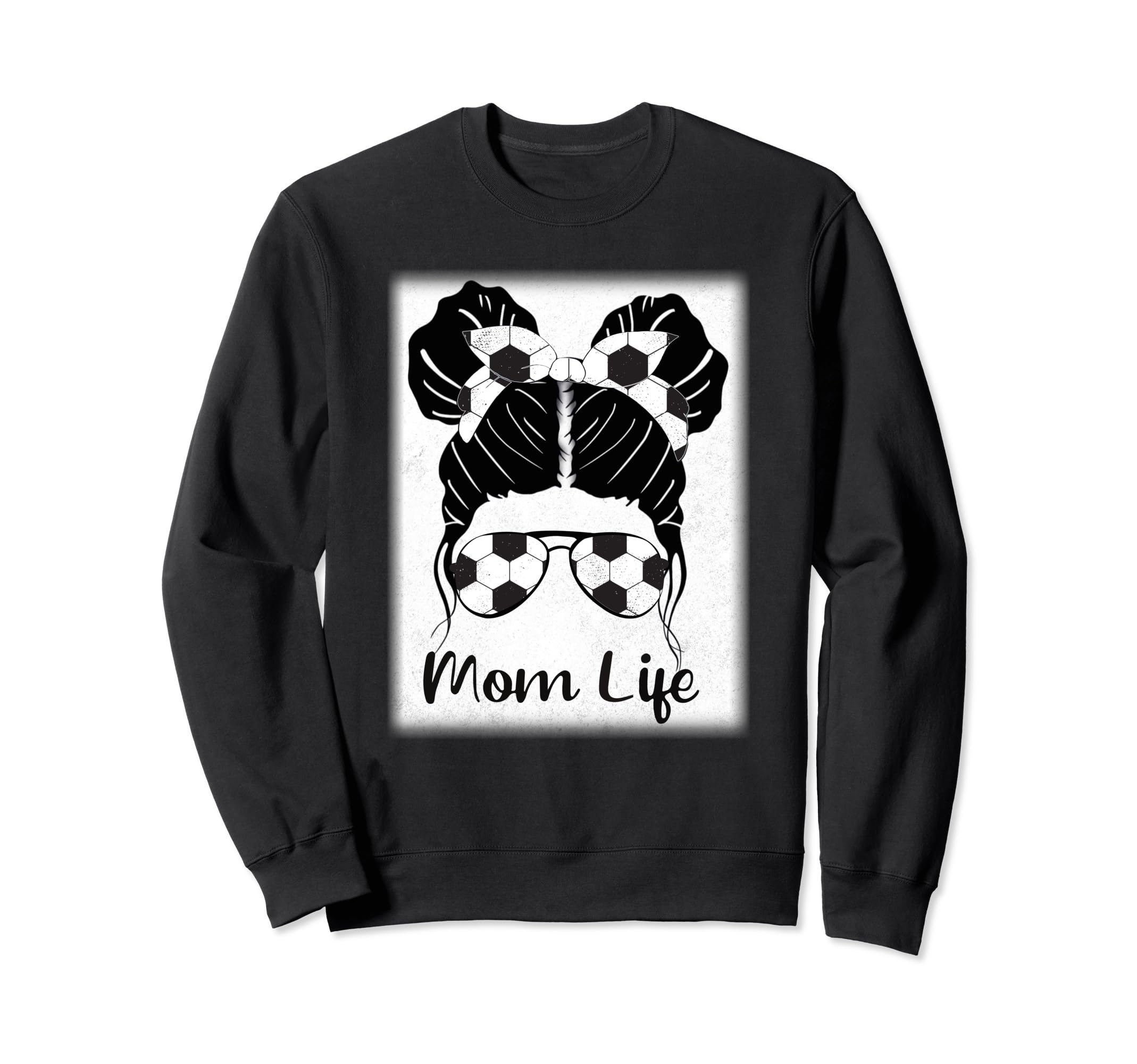 Soccer Mom Funny Soccer Ball Sweatshirt - Aesthetic Graphic for Adults - T-Shirt, Sweatshirt, Hoodie